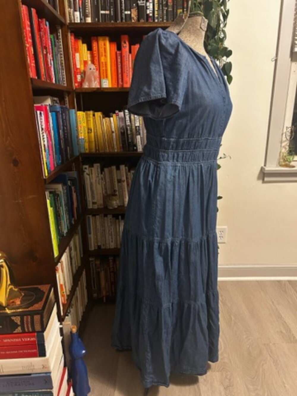 Tommy Hilfiger Blue Chambray Maxi Dress - Picture 3 of 4